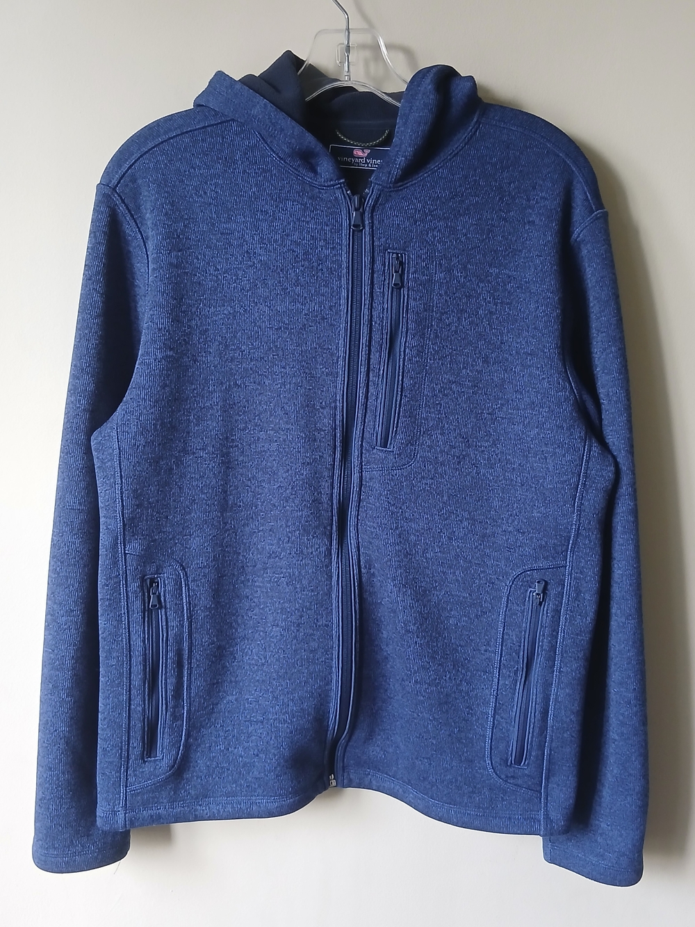 Vineyard Vines Better Sweater Men's Zip-Up Hooded Sweater Jacket - Heather Navy